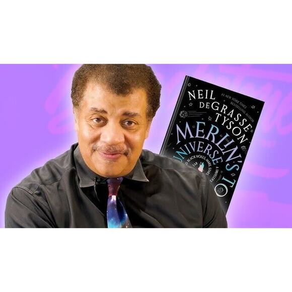 Neil deGrasse Tyson Signed Merlin's Tour of the Universe Book Astrophysics - Picture 3 of 9